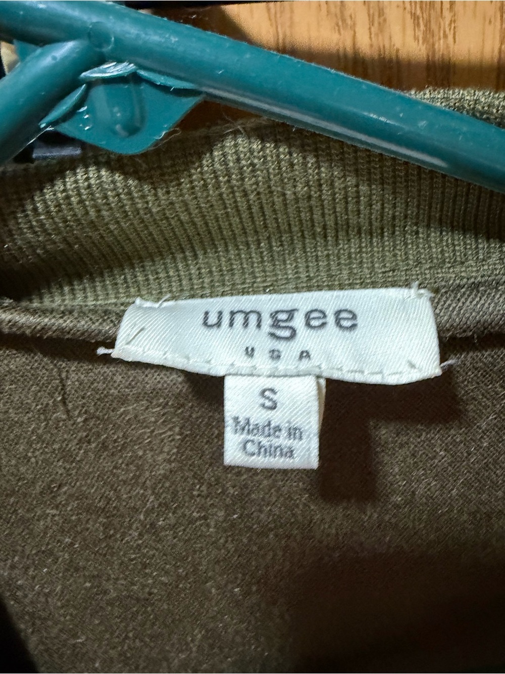Umgee Olive Green Scoop Neck Sweater